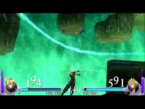 Dissidia FF (PSP)(LV4) Cloud vs Cloud