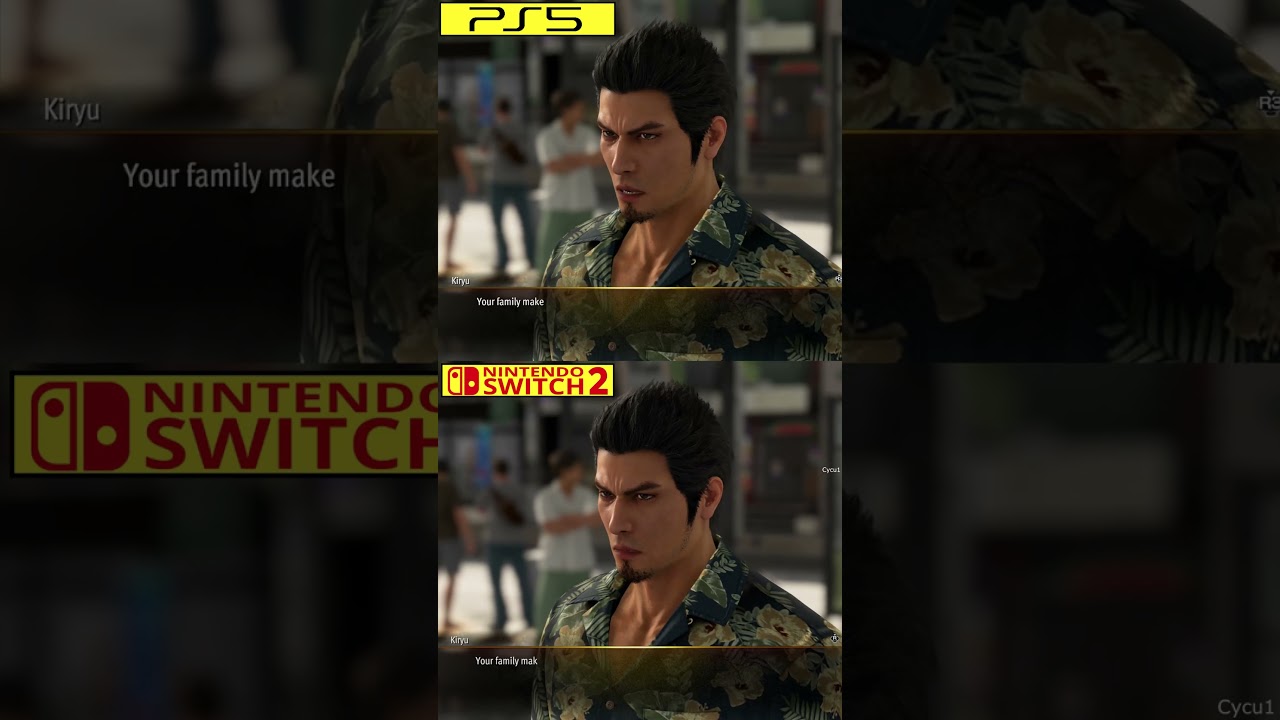 Yakuza 3 Kiwami Demo Nintendo Switch 2 vs PS5 Graphics Comparison