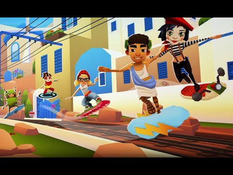 Game Subway Surfers Greece online. Play for free