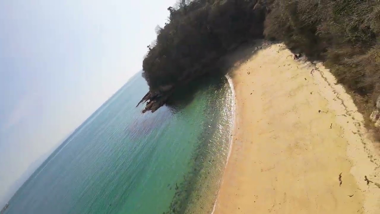 蒲刈県民の浜、岡村島　FPVドローン練習2026/3/1