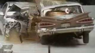 Crash Test 2009 Chevy Malibu vs. 1959 Chevy Bel Air
