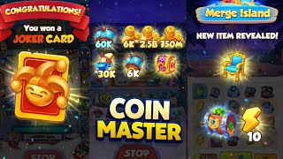 Coin Master New Merge Island 🏝️ and Paddy's fortune  Events | completing all Events 🤩💰 #coinmaster screenshot 2
