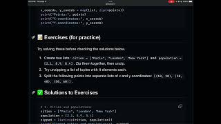 How to Unzip a Zipped List - Examples Exorcises Quiz | Python Tutorial