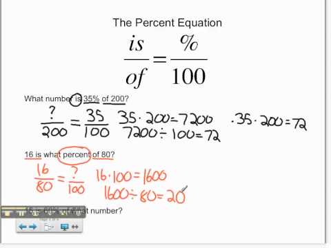 Percent Equation
