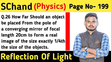 S chand Class 10th Physics Page no 199 Q.no 26|Reflection of light|Vijeta Sir