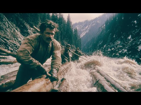 How Log Drivers Rode Thousands Of Pounds Of Timber Through Rapids