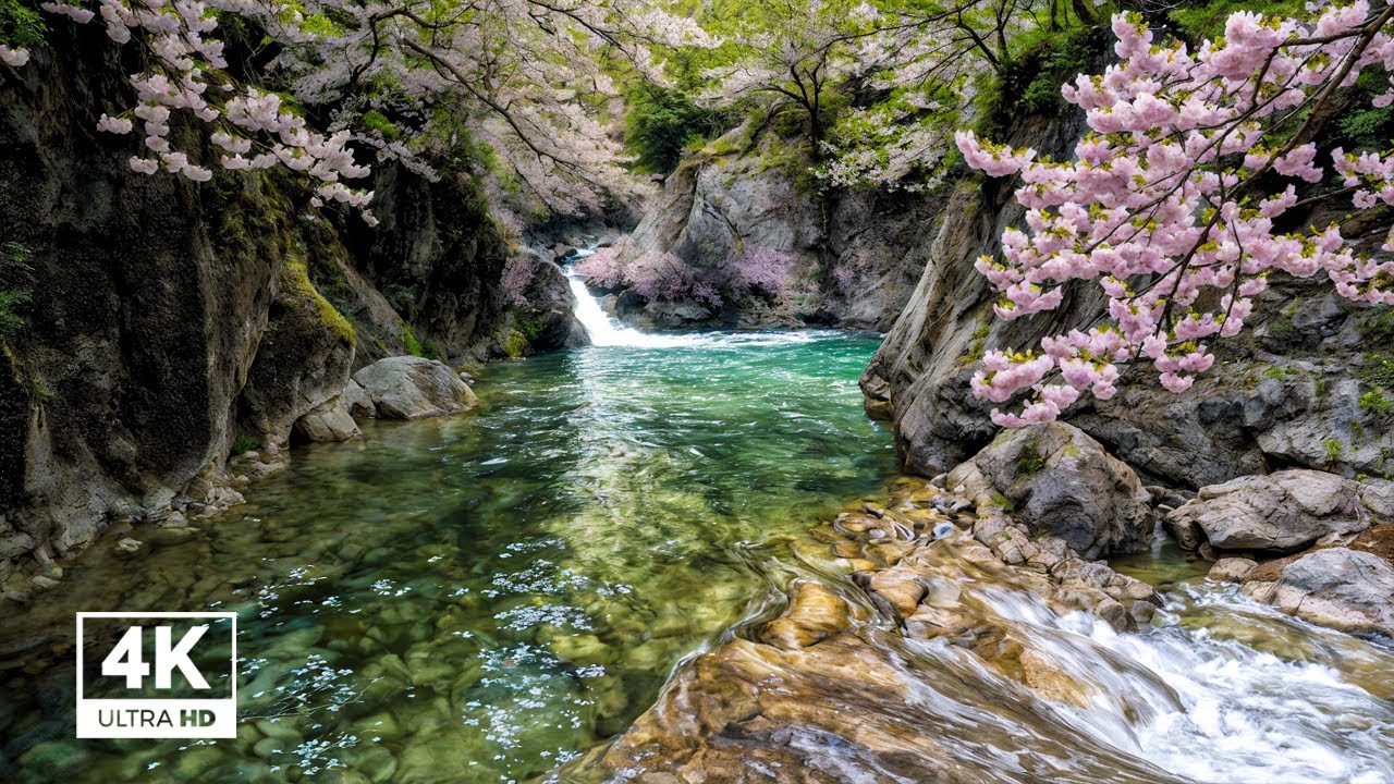 Forest Birds Chirping & River Flow | Gentle Nature Sounds ASMR for Sleep & Meditation
