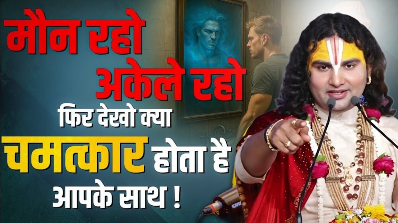 अकेले रहो मौन रहो फिर देखो चमत्कार Aniruddhacharya Maharaj chanting,sanatan Aniruddhacharya Maharaj