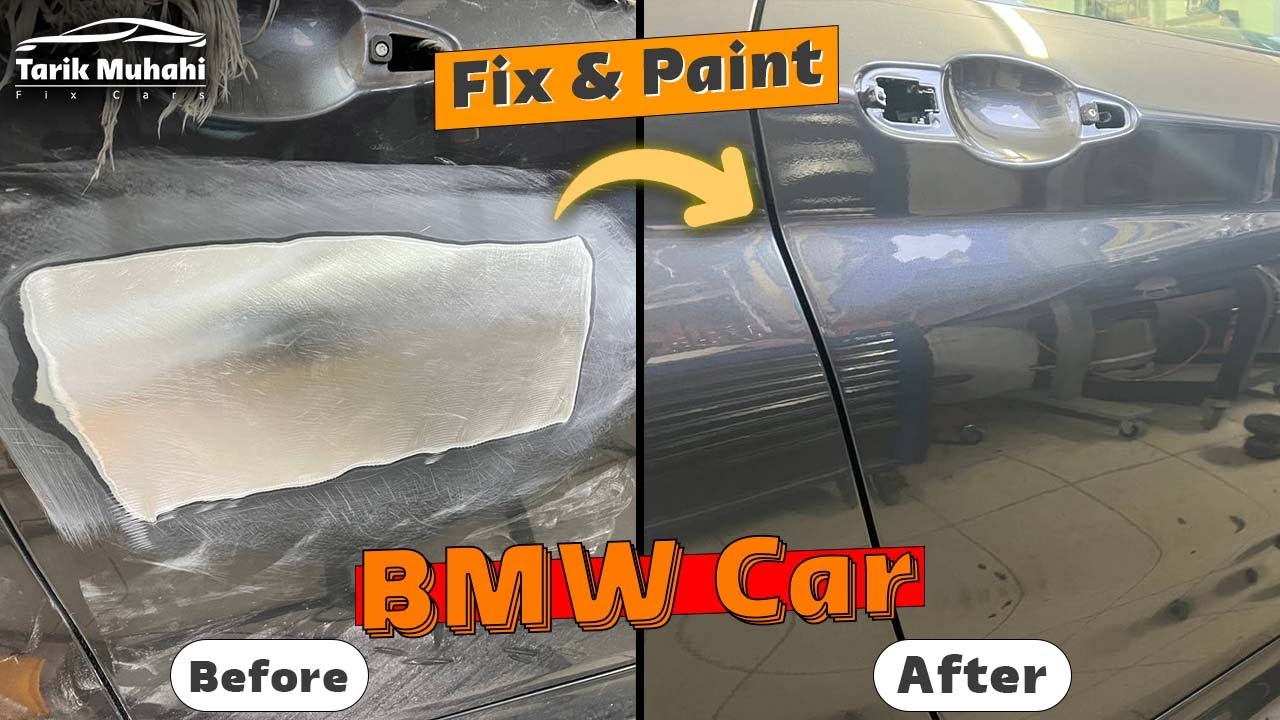 BMW door repair professionally with paint! - HD