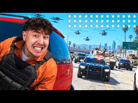 I Must ESCAPE 100 STARS in GTA!