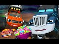 Crusher Steals Halloween Candy! 5 Minute Episode | Blaze and the Monster Machines