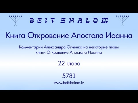 Комментарии Александра Огиенко на некоторые главы книги Откровение Апостола Иоанна. Глава 21