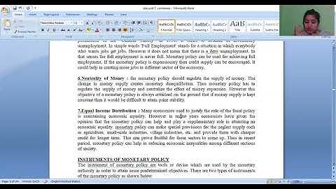 B.COM SEM 1 CURRENCY BANKING AND EXCHANGE UNIT 2 LEC 3 CREDIT CONTROL BY RBI/ MONETARY POLICY