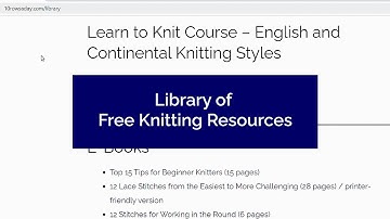 Free Knitting E-Books, Charts, Patterns and More