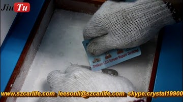 Samsung S6 Edge Cracked Glass Replacement Using Freeze Machine and 9TU A002 LCD Repair Machine