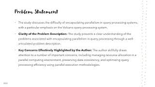Encapsulation of parallelism in the Volcano query processing (Presentation)