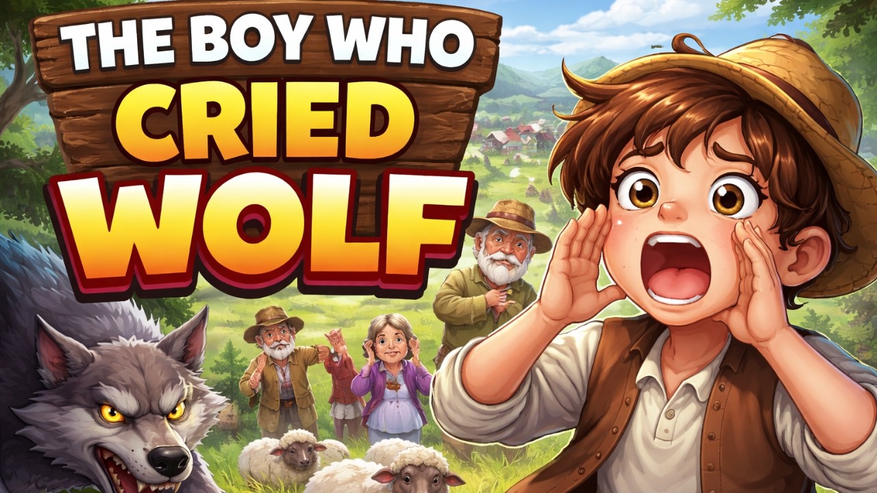 The Boy Who Cried Wolf | Moral Story in English | English paper - YouTube
