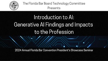 Introduction to Al: Generative Al Findings and Impacts to the Profession