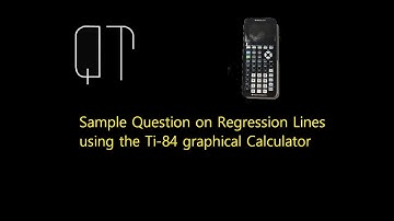 IB Maths Question on Regression Lines and use of Ti-84 suitable for students studying the IB.