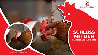 Futterautomat für Hühner - Endlich Schluss mit Futterverlusten | CLUCK-O-MATIC®