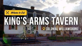 King's Arms Tavern Offers Colonial Cuisine and History in Williamsburg | Get Out of Town