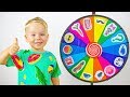 Alex y Gaby jugando con Rueda mágica! Videos para niños En español