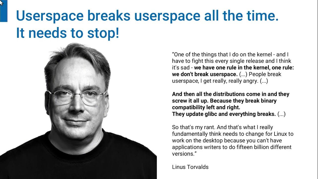2018 - Let's talk about Desktop Linux Platform Issues - YouTube