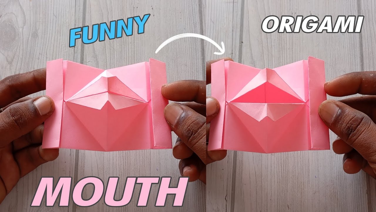 PAPER MOUTH ORIGAMI| HOW TO MAKE A FUNNY TALKING MOUTH ORIGAMI EASY TUTORIAL( 