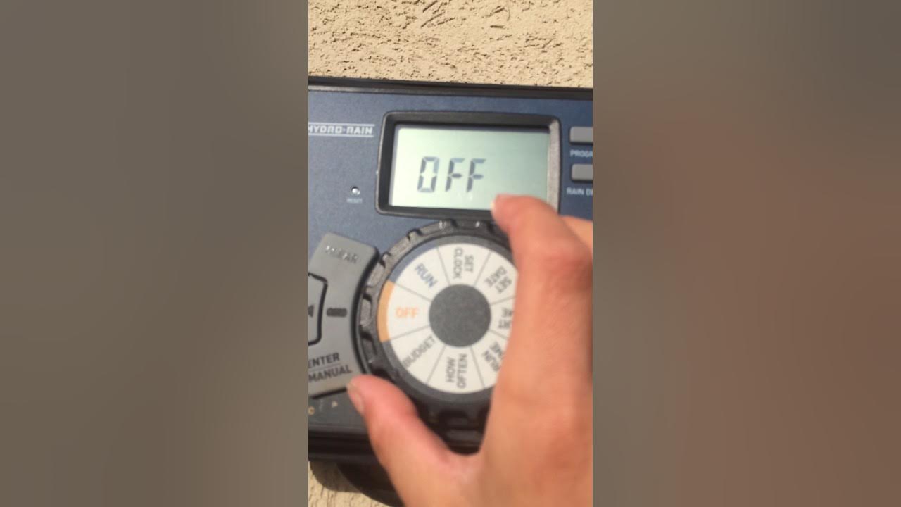 How to program a Hydrorain sprinkler timer YouTube