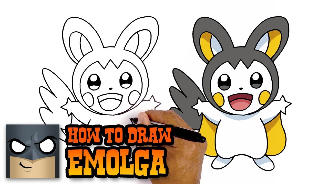 Pikachu, I choose you! Just kidding, today we're learning how to draw  Emolga from Pokemon! ✏️🎨 Austin and I guide you through each step…