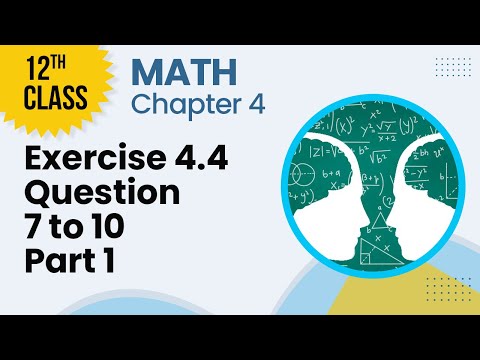 Introduction to Analytical Geometry - Chapter 4 - Math Class 12th-Lecture 3 - Questions 7-10 Part 1