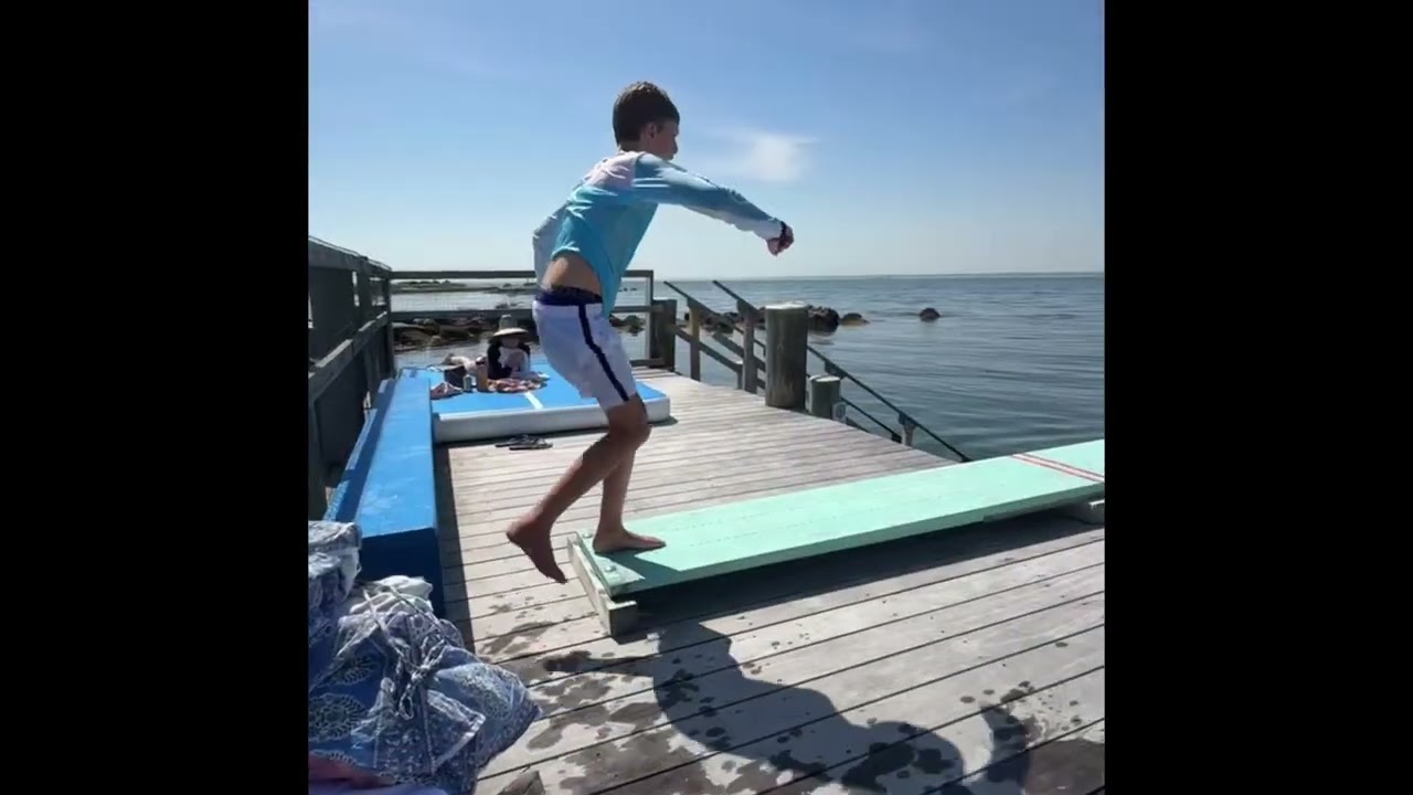 Diving board fun tricks