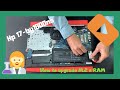 Hp laptop 17by1000ns how to upgrade m2 pcie nvme ssd ram disassembly