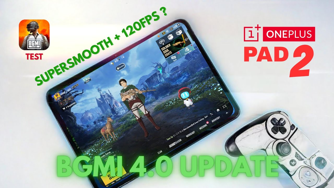 BGMI 4.0 UPDATE SUPERSMOOTH  Test on OnePlus Pad 2 | Arena + Classic Gameplay & Performance Review