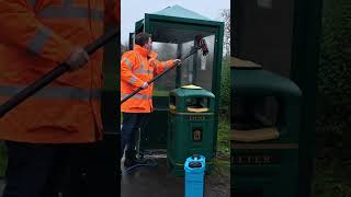 FREE Bus Stop Clean in Hethersett… The Results Are INSANE! 🔥#busstop #cleaning #free