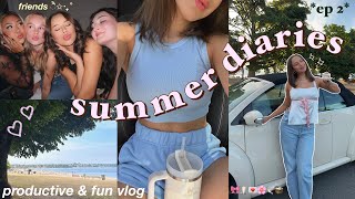 SUMMER DIARIES ♡ fun & productive days in my life, seeing friends, watching BARBIE, & coffee shops