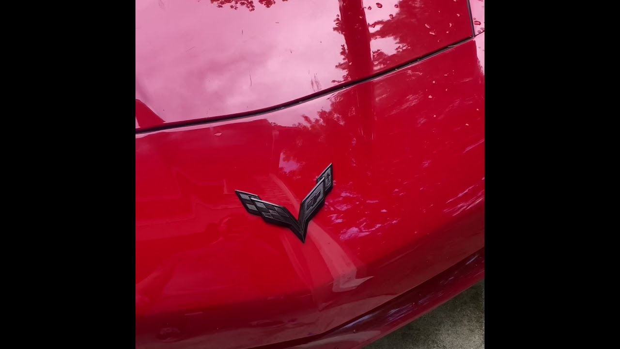 How to put c7 emblems on a c6 or c5 corvette