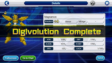 Digimon Links - Digivolving to Magnamon