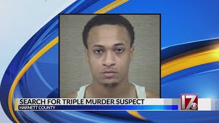 Search continues for suspect in Harnett County triple homicide