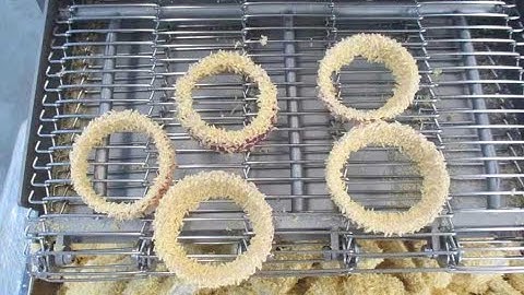 VER Fresh Onion Rings Flouring Tempura Battering Breading Process Line