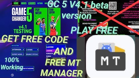 PLAY GAME CHANGER 5 V4.1 FREE | 100% FREE CODE TUTORIAL | 100% WORKING