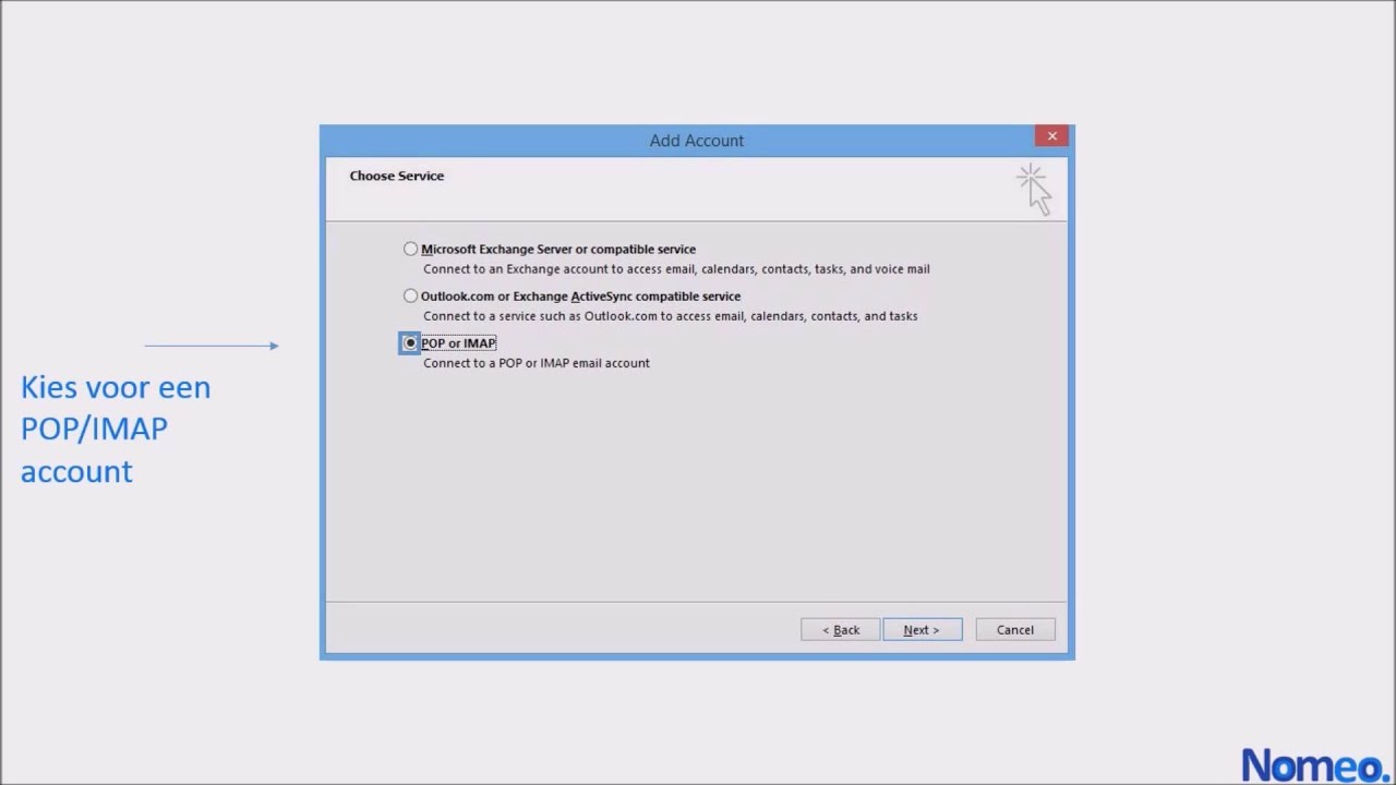 Hoe installeer ik een mailbox in Outlook 2013 - YouTube
