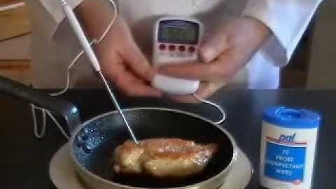 Food Safety video, using a probe thermometer