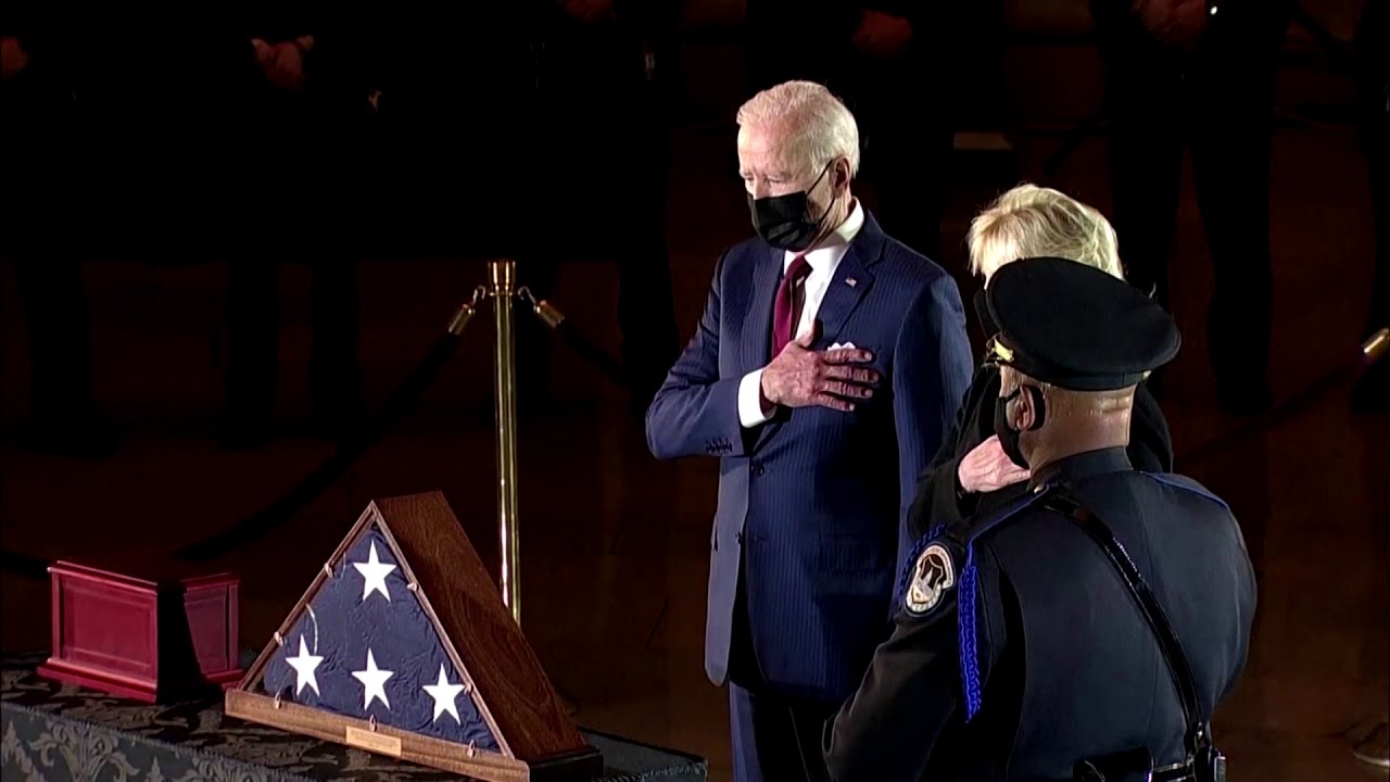 Biden, lawmakers honor US Capitol police officer Brian Sicknick who was killed in siege