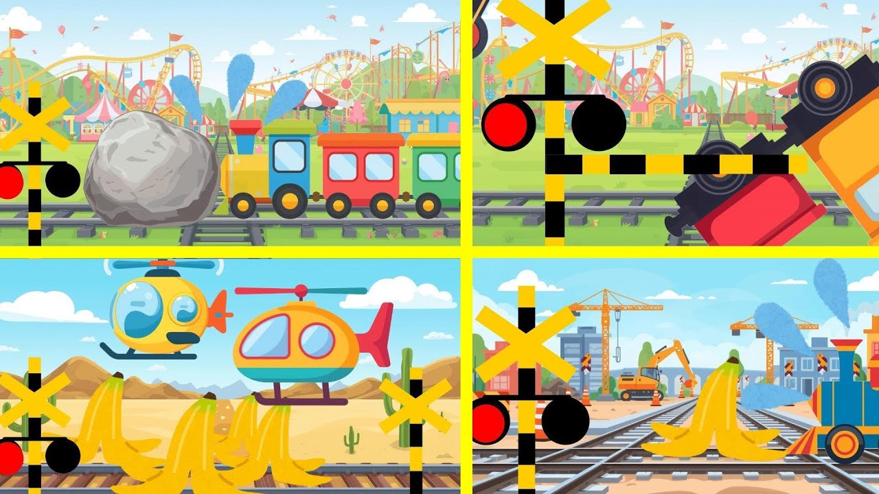 Watch This Train Navigate Impossible Obstacles! | Kids Train Compilation
