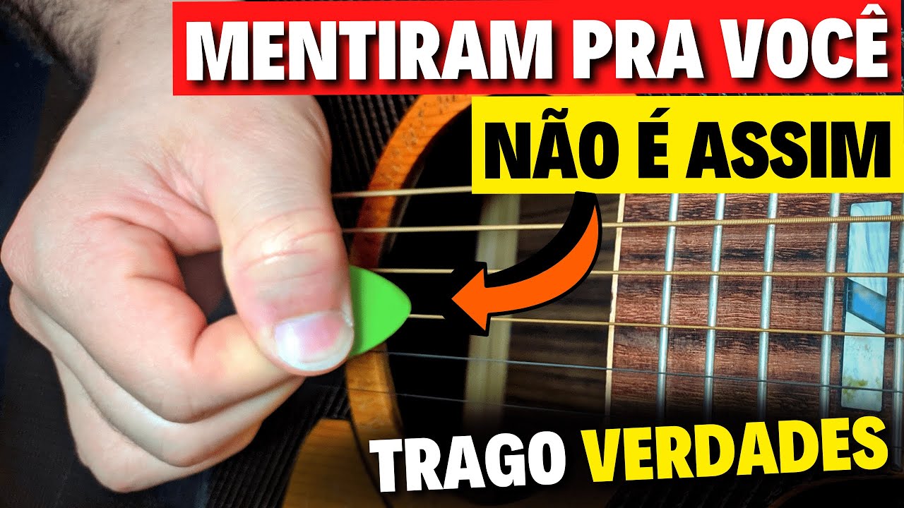 Como palhetar no violão do jeito certo - MAIS FÁCIL DO QUE VOCÊ PENSA + Exercício
