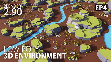EP4| LOW POLY 3d Environment Design in Blender 2.90 | Creating 3d Game Ready Models | 3d Game Design