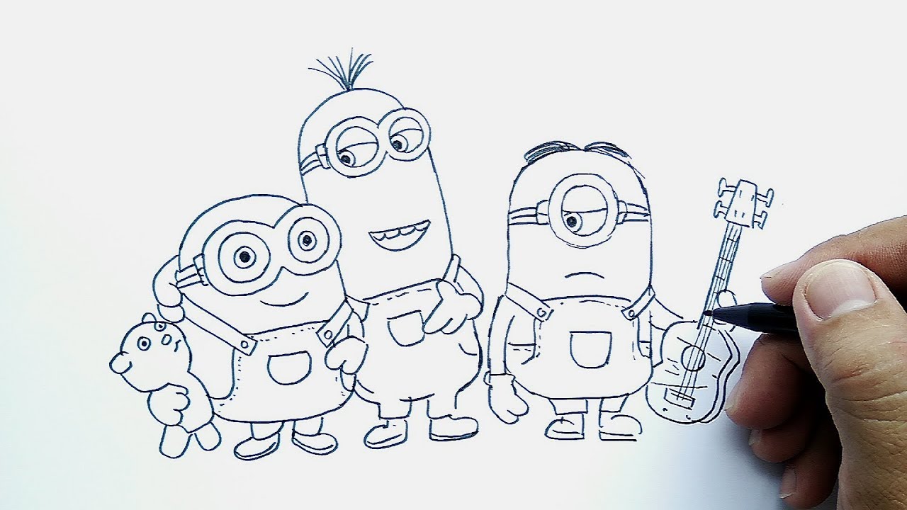  Gambar  Doodle  Minion  Yang Mudah Kantor Meme