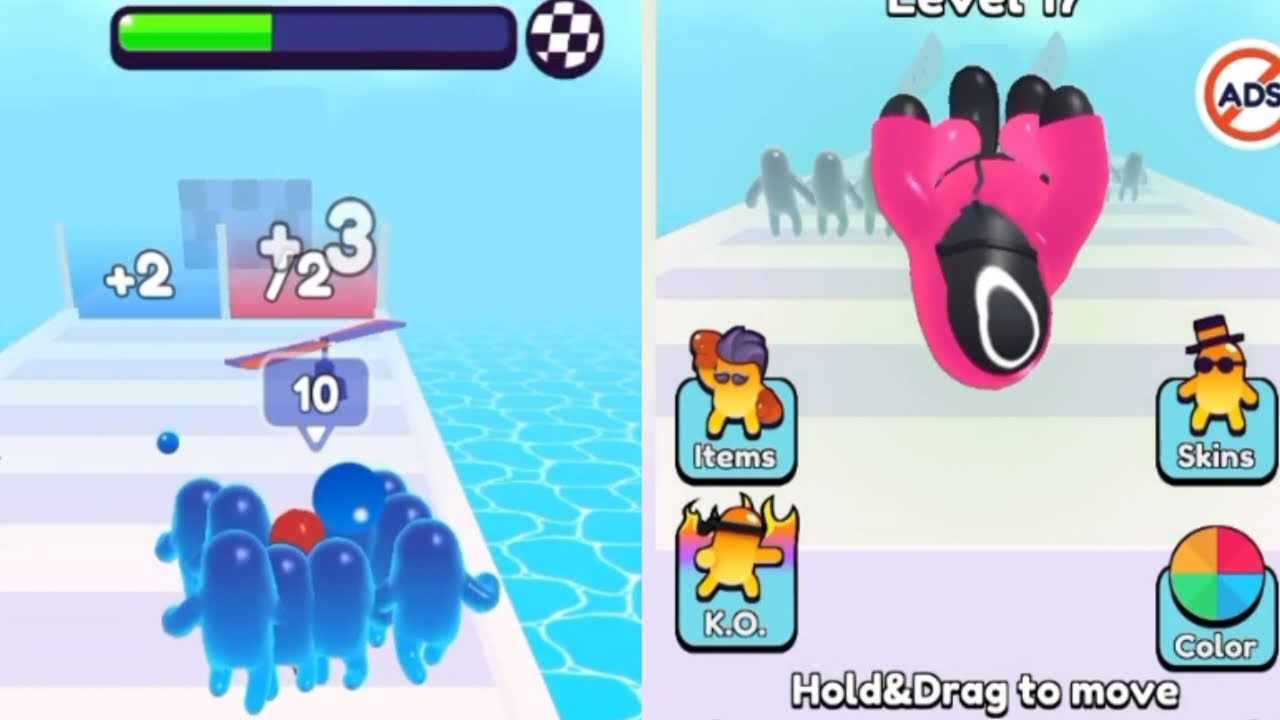 Super Satisfying Gameplay || Join Blob Clash 3D Game