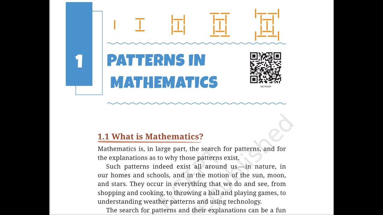 Chapter 1 Pattern Math Class 6 Maths | Chapter 1 | Patterns in Mathematics | NCERT Explained ...
